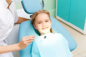child at dentist's office